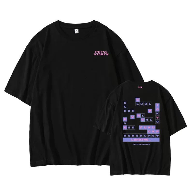 ILLIT PRESS START TSHIRTS 100% COTTON