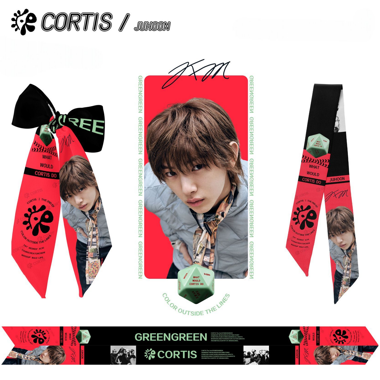 CORTIS GREENGREEN HAIRBAND