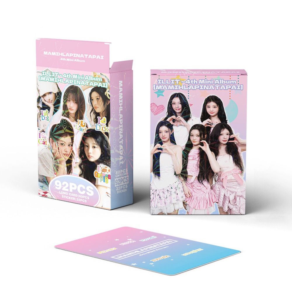 ILLIT MAMIHLAPINATAPAI PHOTOCARDS 92 PCS(60 CARDS+ 32 STICKERS)