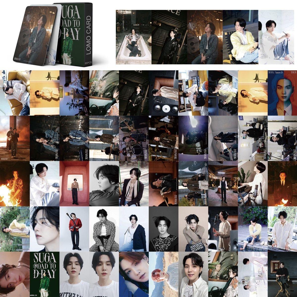 PHOTOCARDS SUGA ROAD TO D'DAY 55 PCS