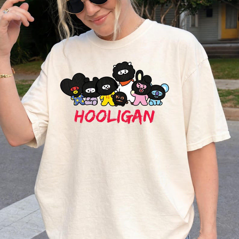 BTS HOOLIGAN T-SHIRTS 100% COTTON