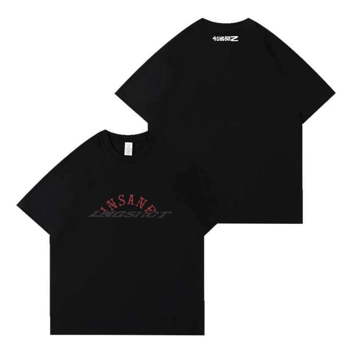 LNGSHOT x INSANE GARAGE T-SHIRTS 100% COTTON (various colors)