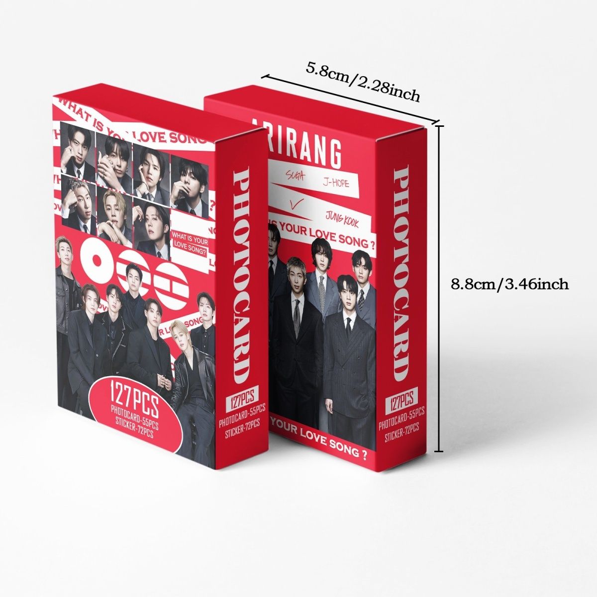PHOTOCARDS BTS ARIRANG 127 PCS (55 cards + 72 stickers)