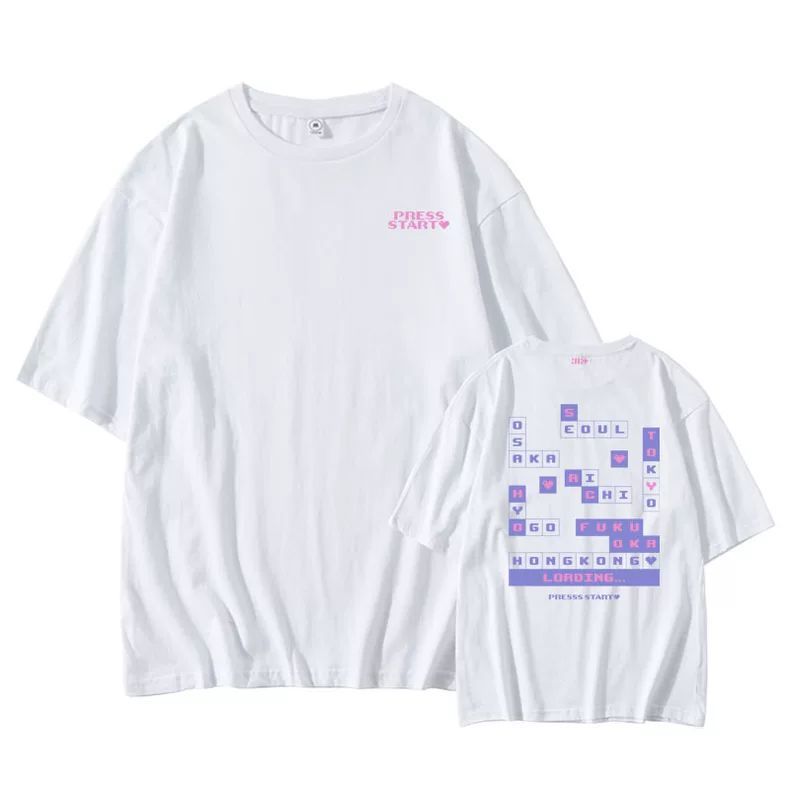ILLIT PRESS START TSHIRTS 100% COTTON