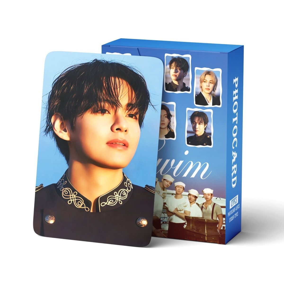 BTS SWIM PHOTOCARDS 127 PCS (55 cards+72stickers)
