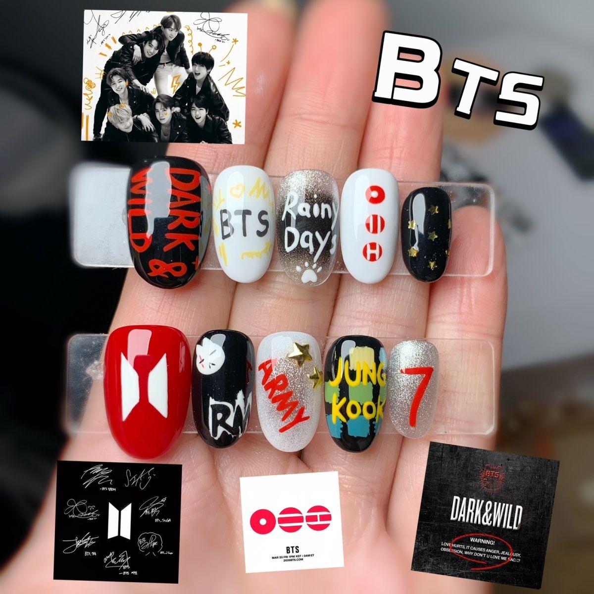 BTS PRESS-ON NAILS