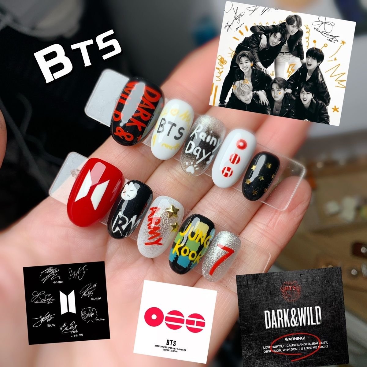 BTS PRESS-ON NAILS