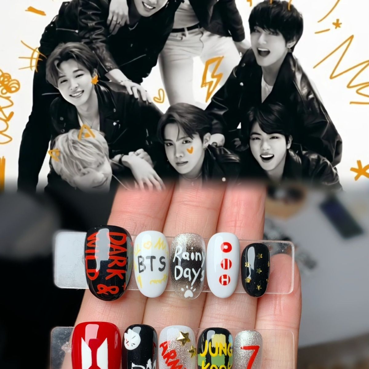 BTS PRESS-ON NAILS