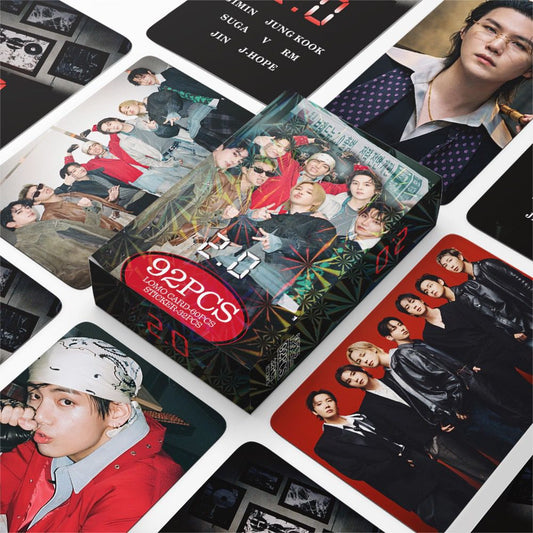 BTS 2.0 PHOTOCARDS 92 PCS (60 PHOTOCARDS + 32 STICKERS)