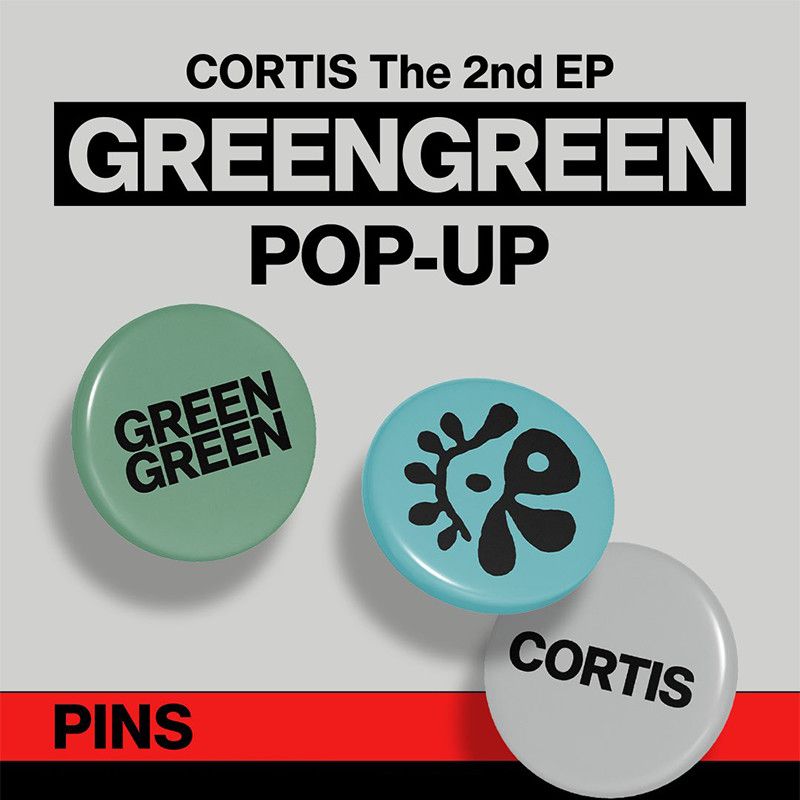 CORTIS GREENGREEN POP UP PINS 3 UNITS