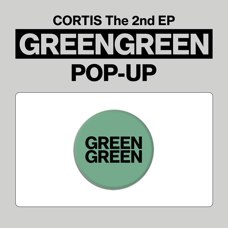 CORTIS GREENGREEN POP UP PINS 3 UNITS