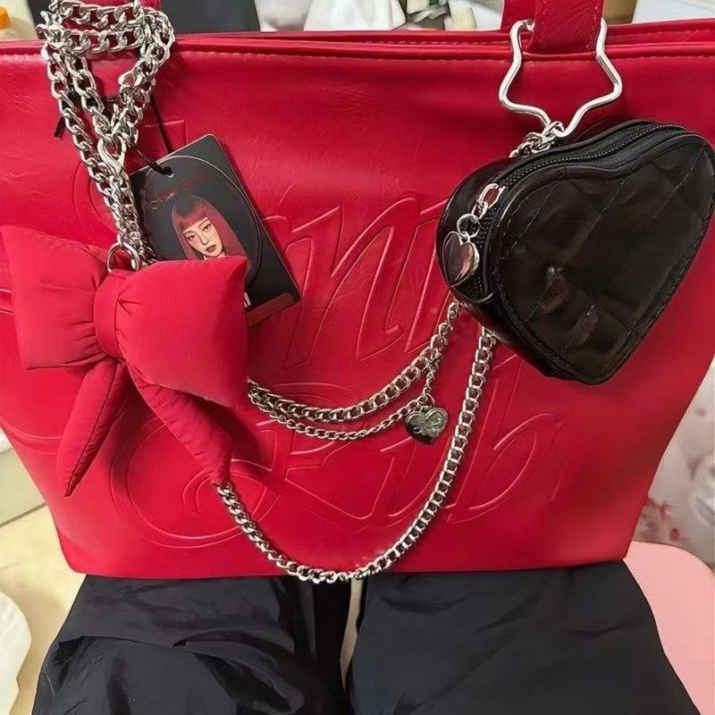 JENNIE RUBY BAG (black and red)