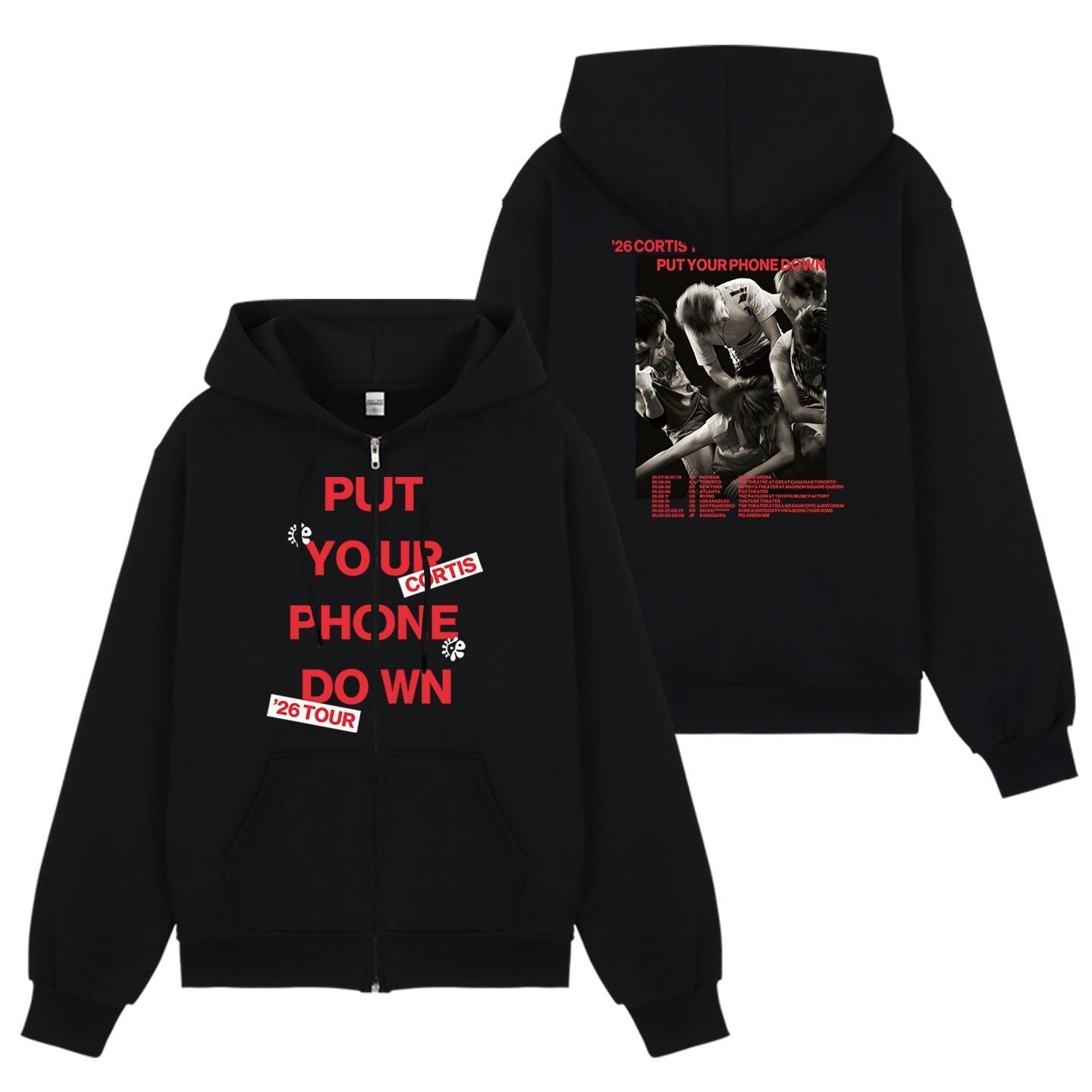 CORTIS HOODIES PUTYOURPHONEDOWN
TOUR 2026
