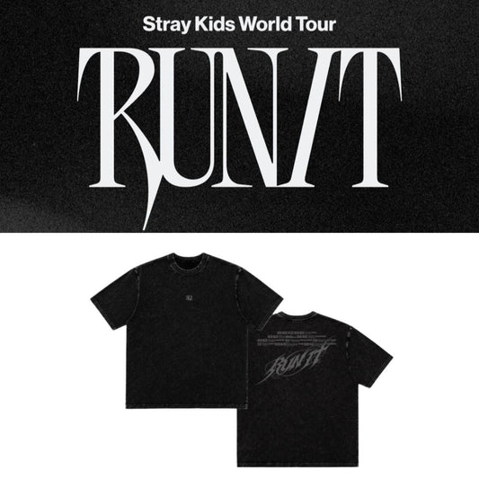 STRAY KIDS RUN IT T-SHIRT 100% COTTON