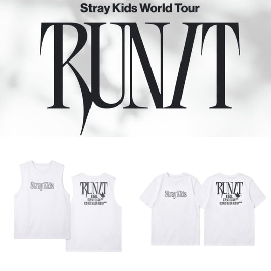 STRAY KIDS RUN IT T-SHIRT 100% COTTON