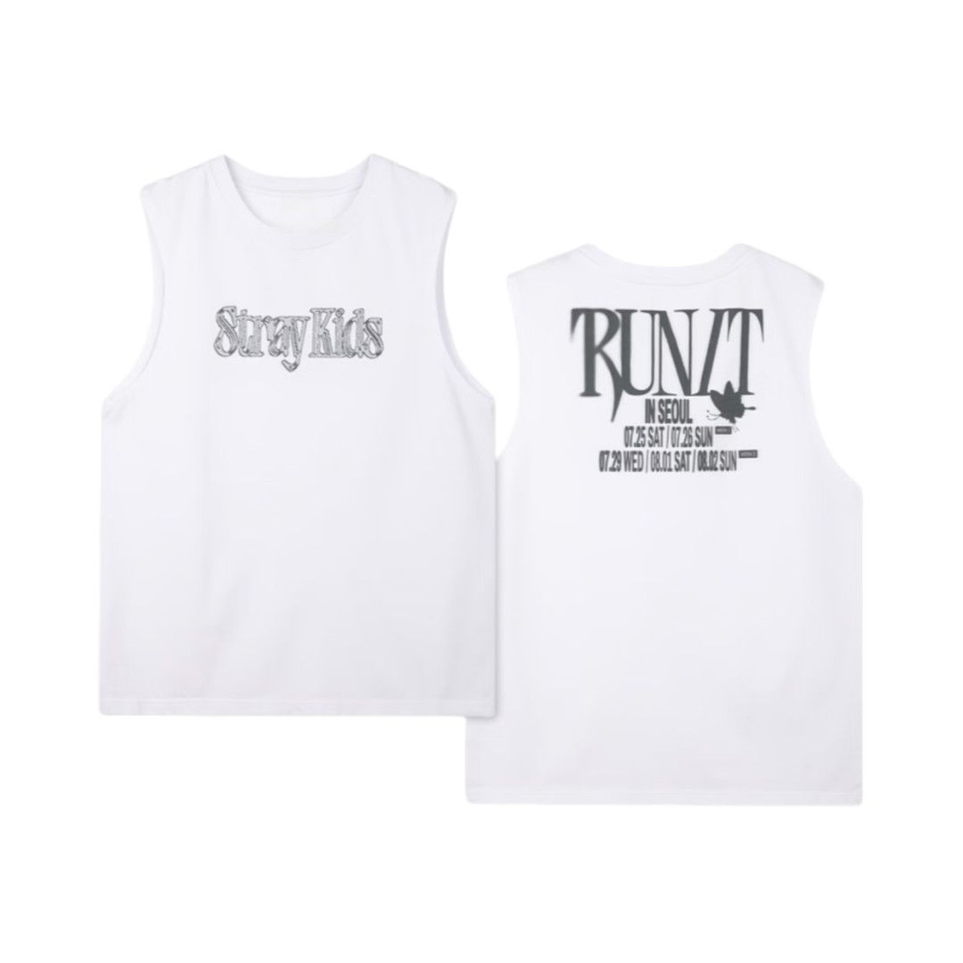 STRAY KIDS RUN IT T-SHIRT 100% COTTON