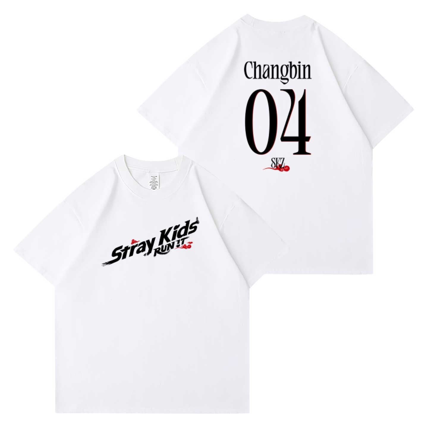 STRAY KIDS RUN IT T-SHIRTS 100% COTTON