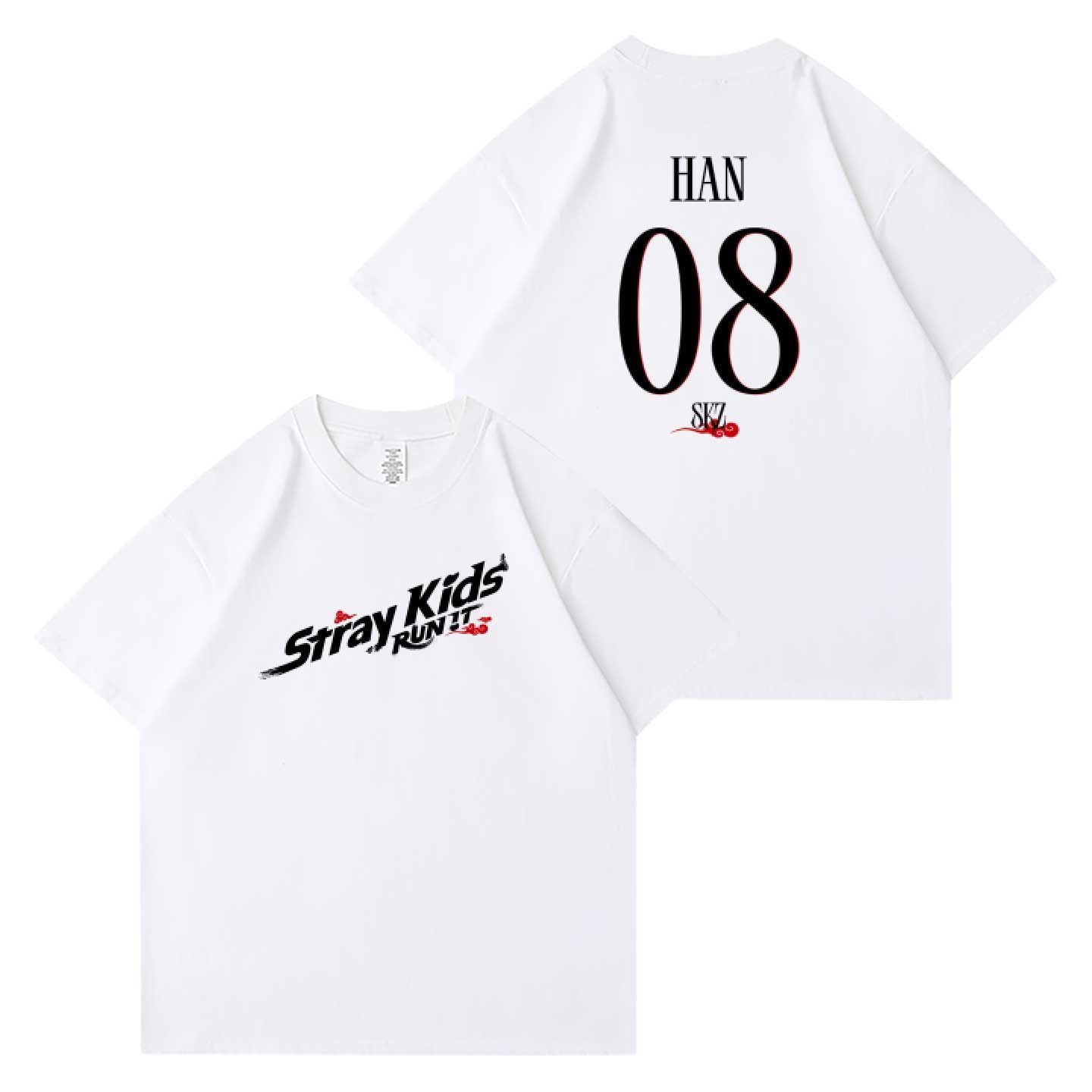 STRAY KIDS RUN IT T-SHIRTS 100% COTTON
