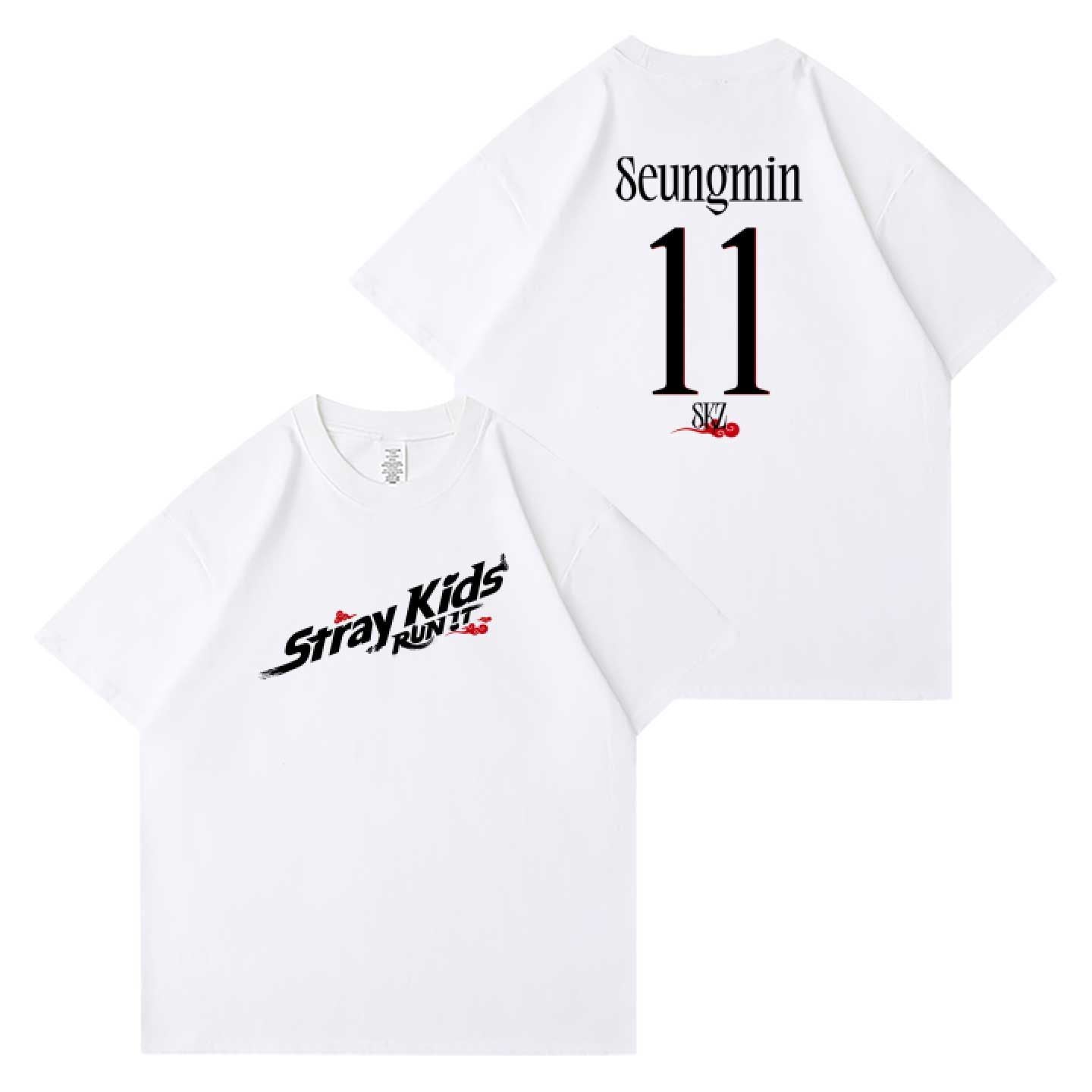 STRAY KIDS RUN IT T-SHIRTS 100% COTTON