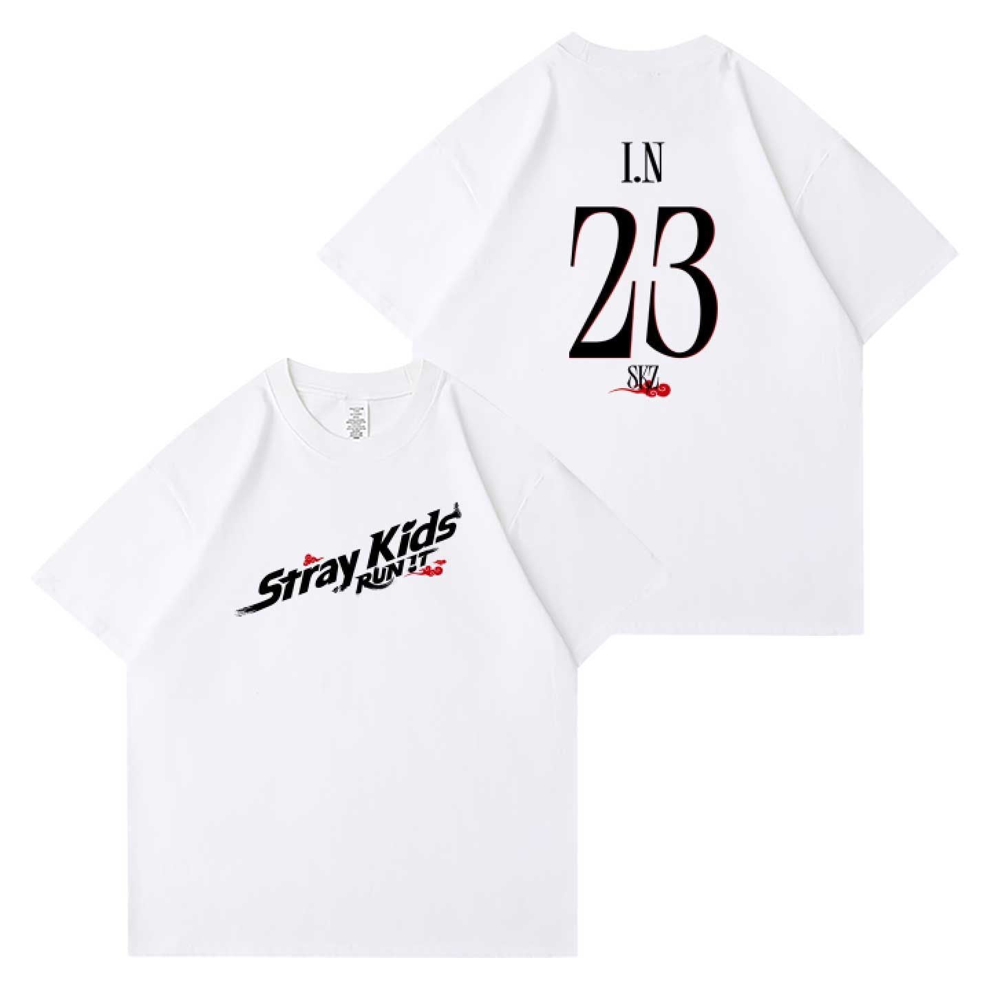 STRAY KIDS RUN IT T-SHIRTS 100% COTTON