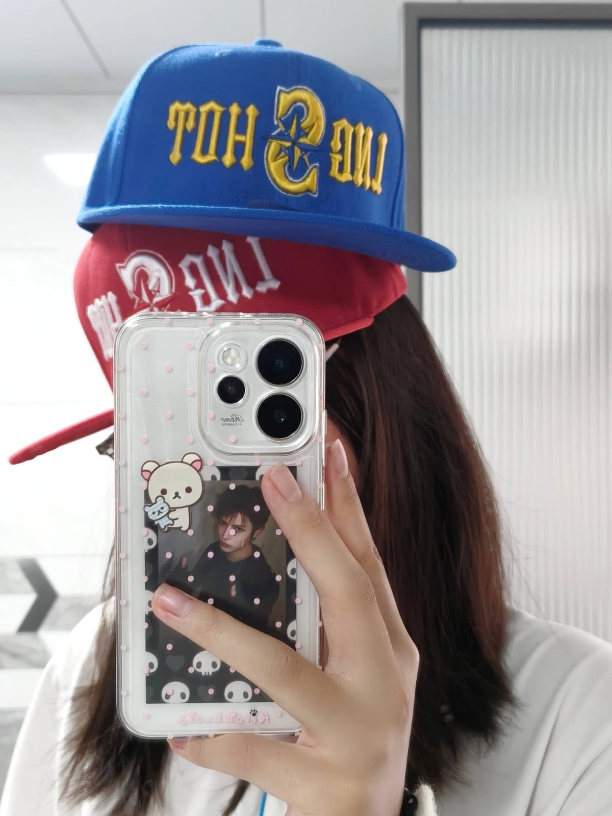 LNGSHOT CAP - RED, BLUE AND BLACK