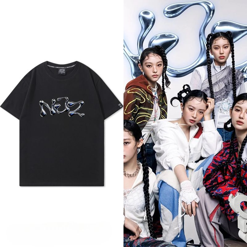 NJZ (NEWJEANS) T SHIRT  100% COTTON (in 4 colors)
