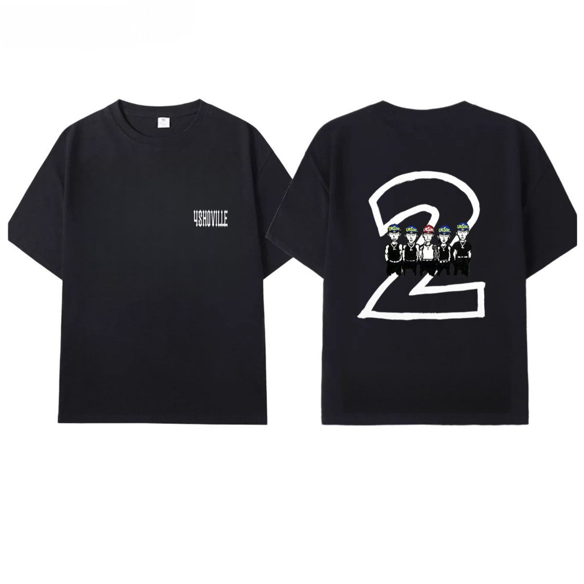 LNGSHOT 4SHOBOIZ Vol.2 4SHOVILLE T-SHIRT 100% COTTON