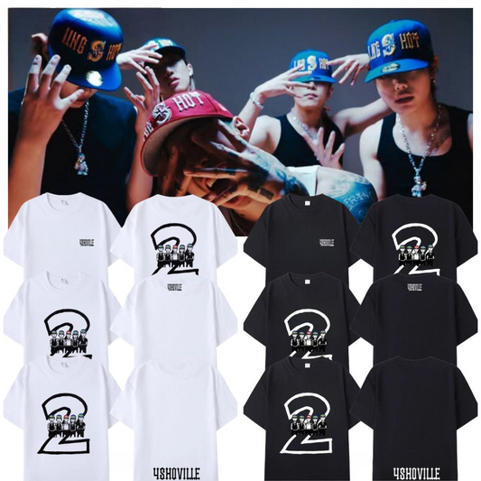 LNGSHOT 4SHOBOIZ Vol.2 4SHOVILLE T-SHIRT 100% COTTON
