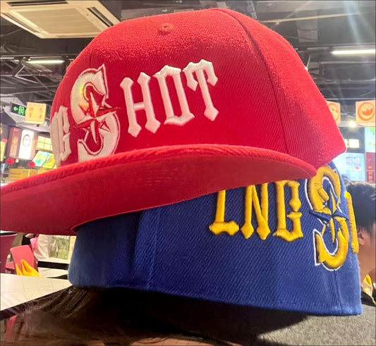 LNGSHOT CAP - RED, BLUE AND BLACK