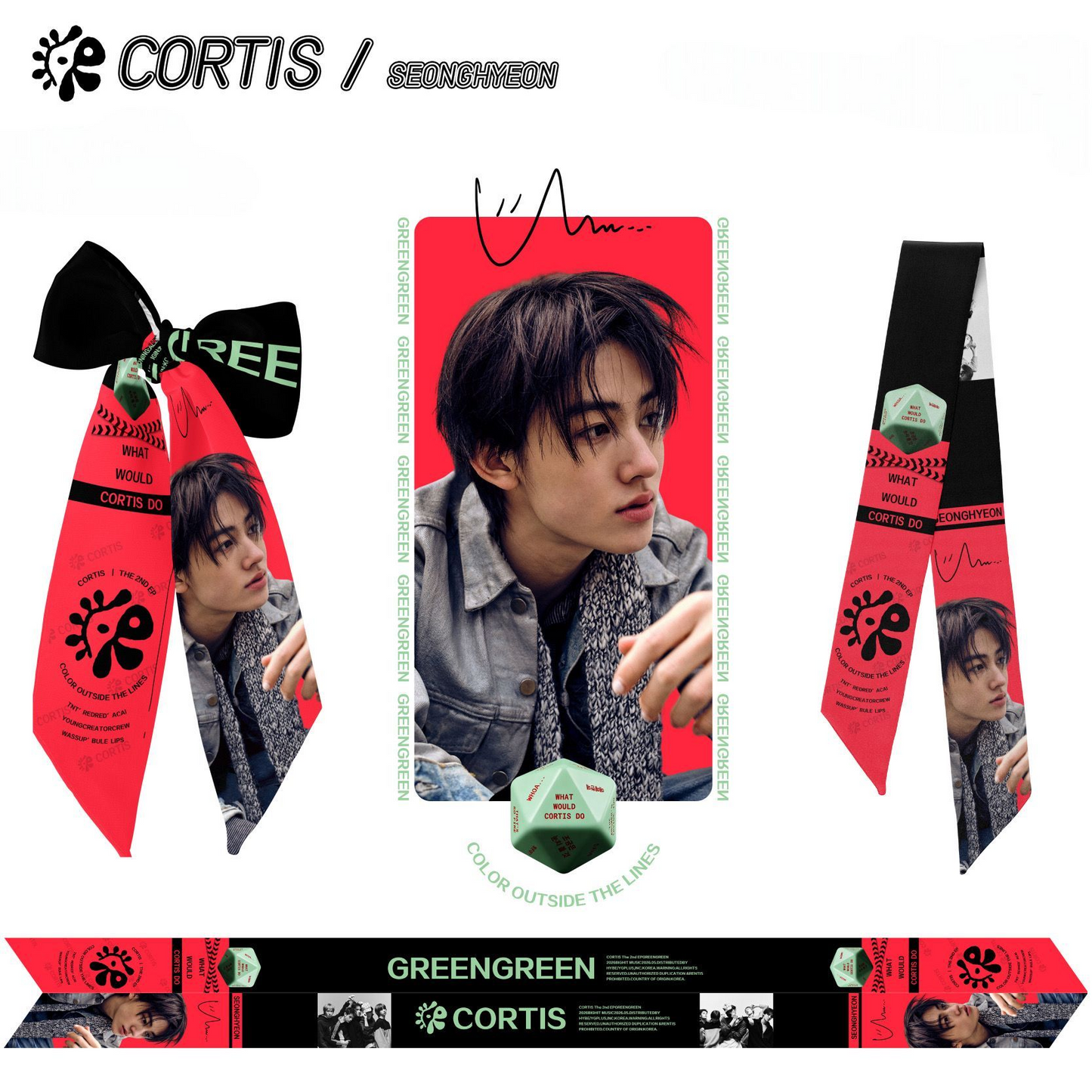 CORTIS GREENGREEN HAIRBAND