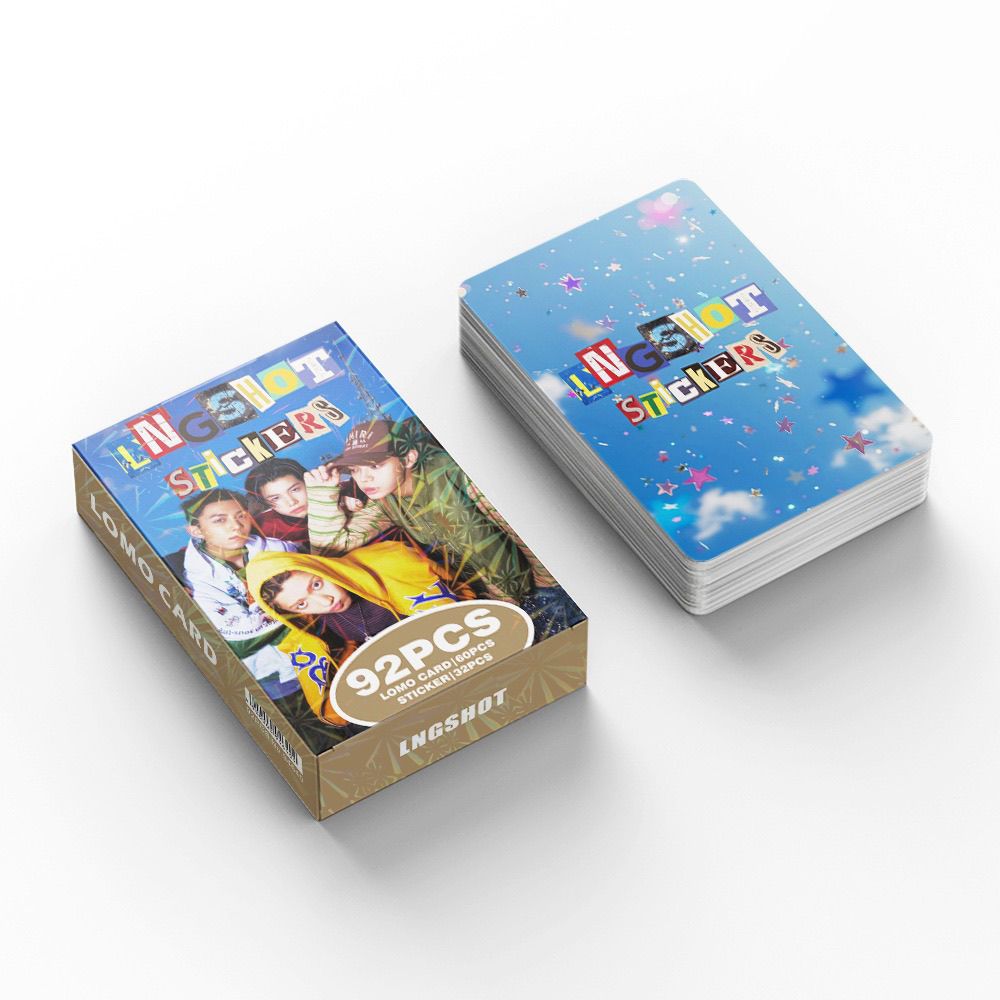 LNGSHOT PHOTOCARDS 92PCS (60 PHOTOCARDS+ 32 STICKERS)