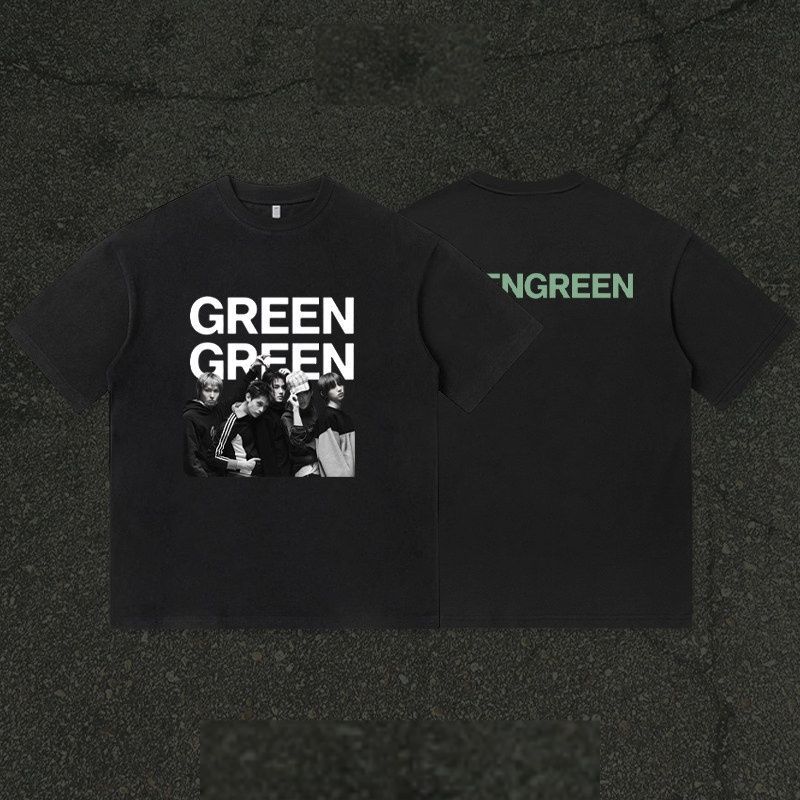 CORTIS T SHIRT GREENGREEN 100% COTTON