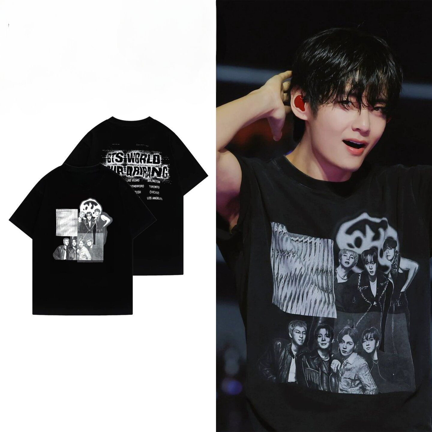 BTS WORLD TOUR ARIRANG T-SHIRT 100% COTTON