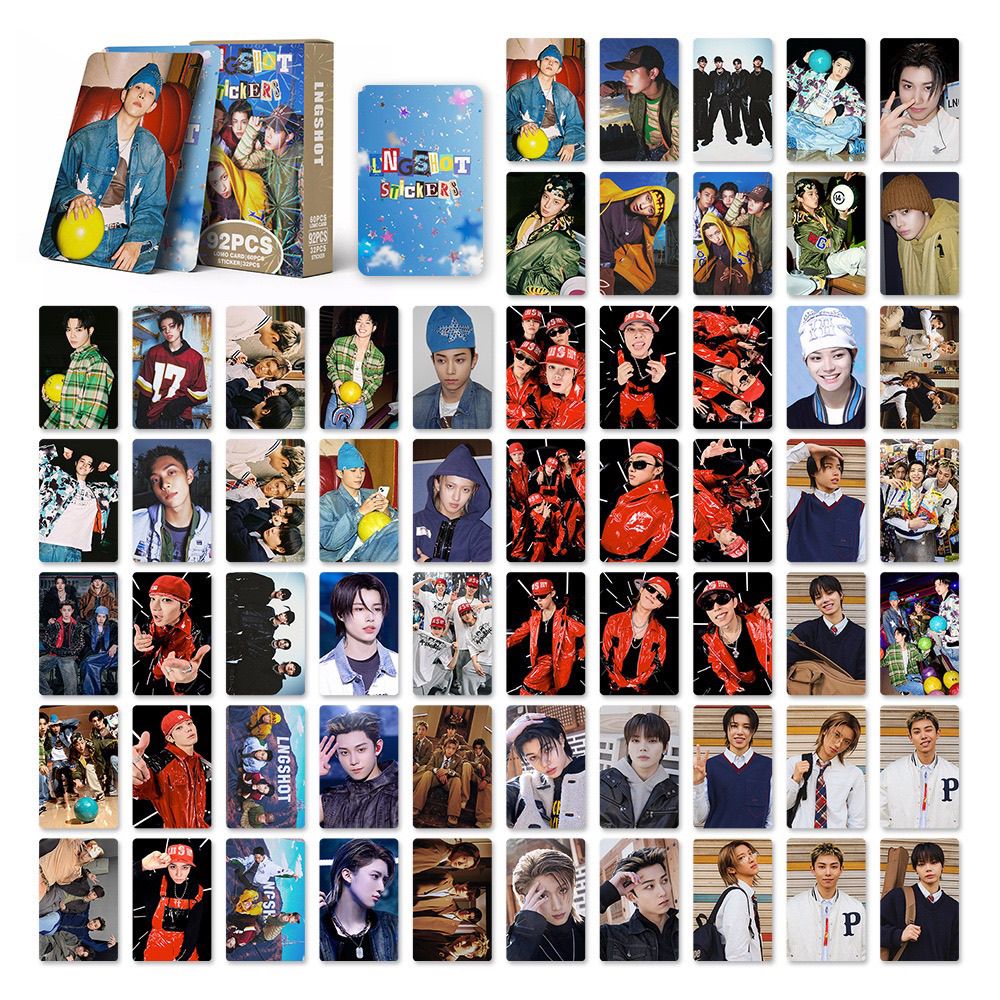 LNGSHOT PHOTOCARDS 92PCS (60 PHOTOCARDS+ 32 STICKERS)