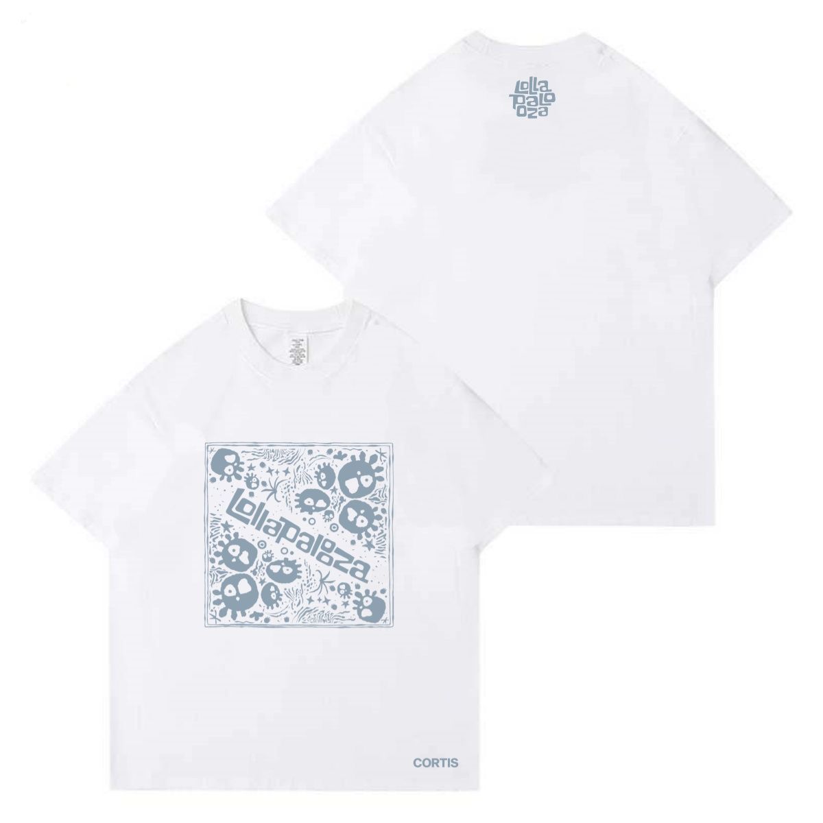 CORTIS T SHIRTS LOLLAPALOOZA 100% COTTON