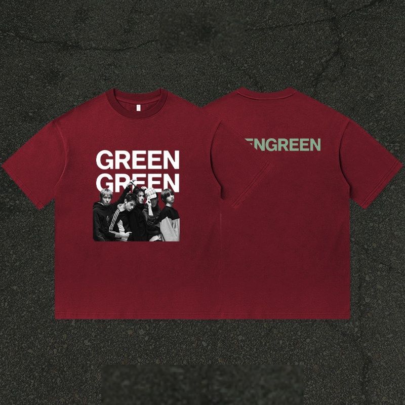 CORTIS T SHIRT GREENGREEN 100% COTTON