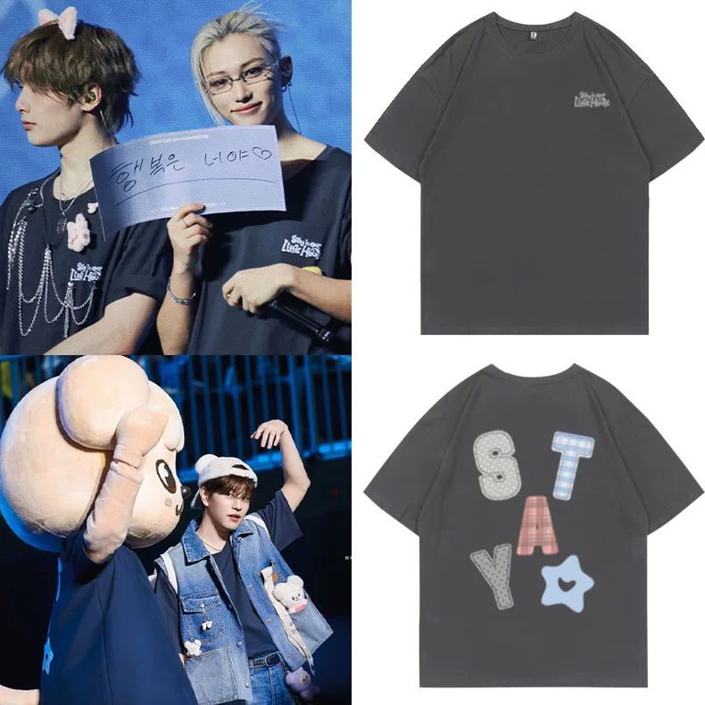 STRAY KIDS STAYINOURLITTLEHOUSE TSHIRT 100% COTTON
