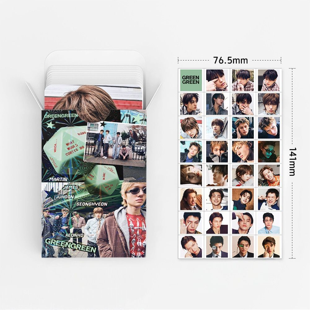CORTIS GREENGREEN PHOTOCARDS 92 PCS (60 PHOTOCARDS + 32 STICKERS)