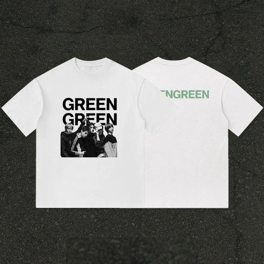 CORTIS T SHIRT GREENGREEN 100% COTTON