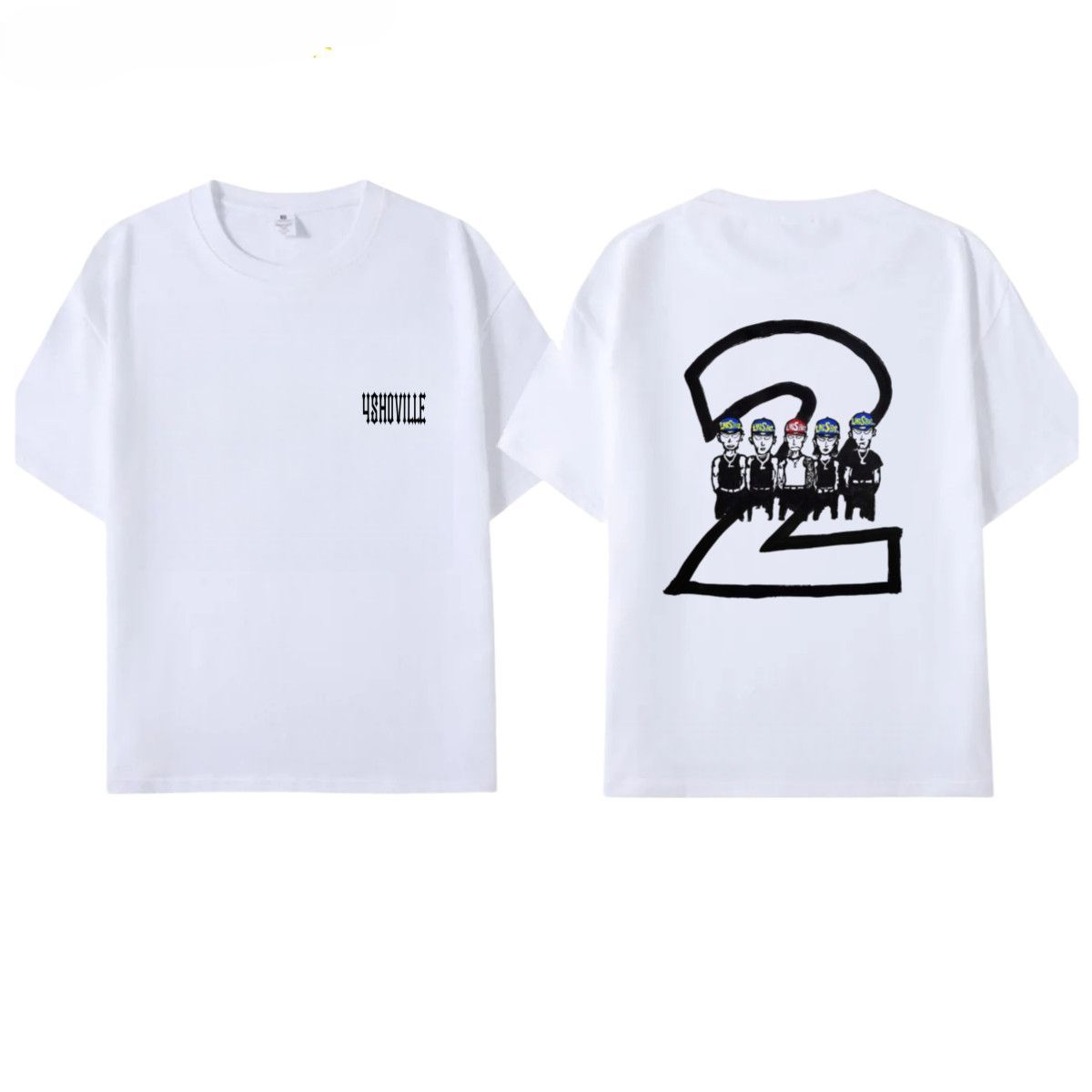 LNGSHOT 4SHOBOIZ Vol.2 4SHOVILLE T-SHIRT 100% COTTON