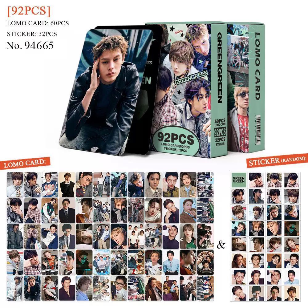 CORTIS GREENGREEN PHOTOCARDS 92 PCS (60 PHOTOCARDS + 32 STICKERS)