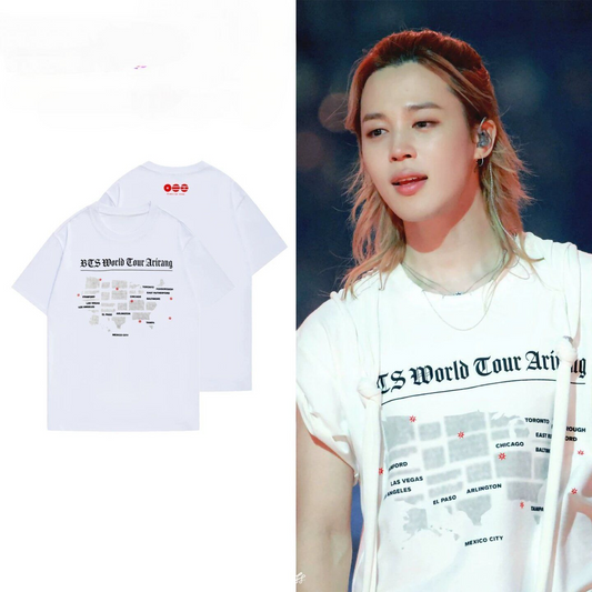 BTS WORLD TOUR ARIRANG T-SHIRT 100% COTTON